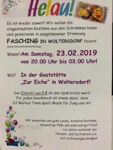 Fasching in Woltersdorf
