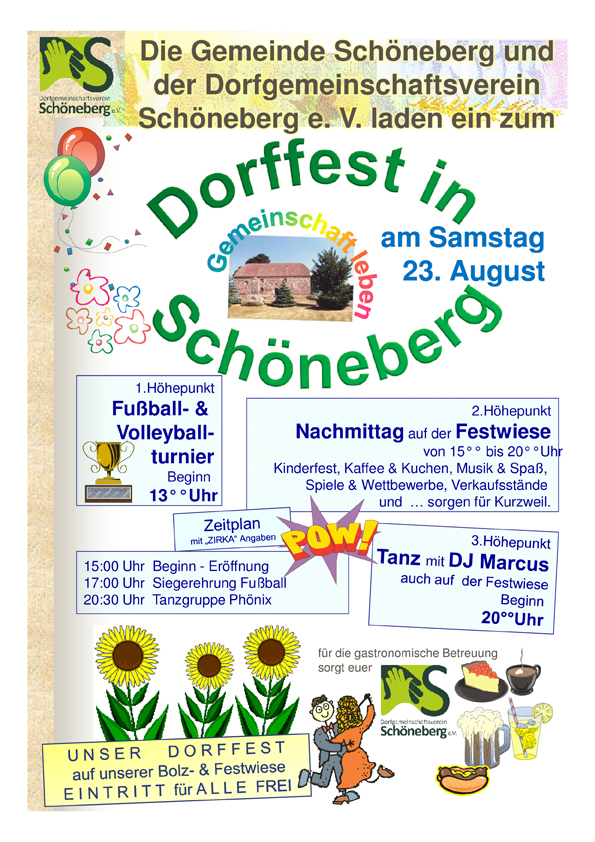 Dorf und Sportfest in Schöneberg